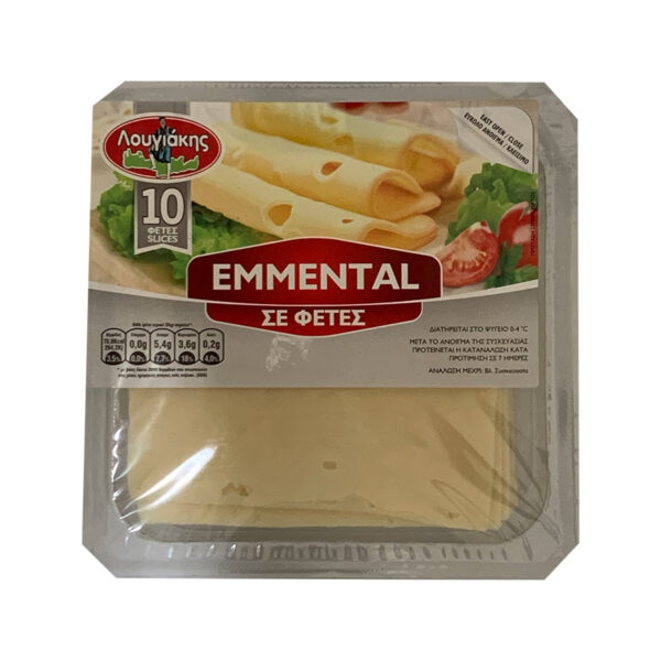 sliced emmental cheese