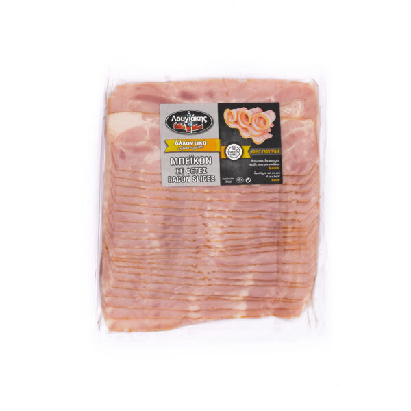 Lougiakis smoked bacon in slices