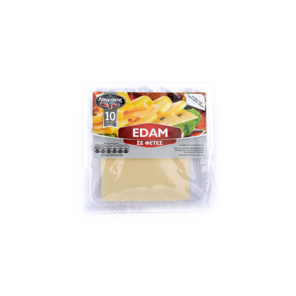 Lougiakis edam cheese in slices